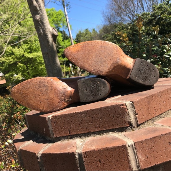 Nocona Cowboy Boots Brown 10B - Picture 9 of 14